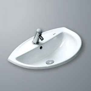Chậu lavabo âm bàn đá inax GL-2396V
