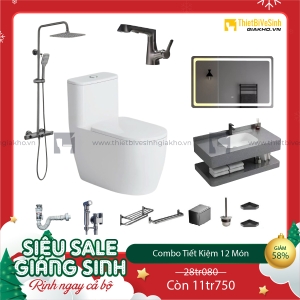 Combo Trọn Bộ Thiết Bị Phòng Tắm 12 Món Tiết Kiệm Navier CBPT0084