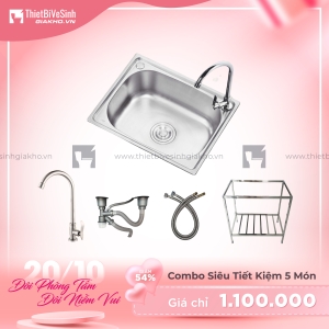Combo Chân Chậu Chén Siêu Tiết Kiệm Navier CBF08