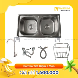 Combo Chân Chậu Chén Siêu Tiết Kiệm Navier CBF07