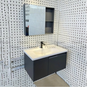 Tủ Chậu Lavabo Nhôm Đặc Với Tủ Gương Navier NV-1819X