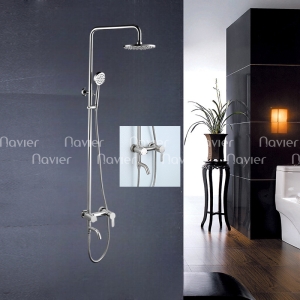 Sen Cây Tắm Nóng Lạnh Inox 304 Bóng Cao Cấp Navier NV-2216B