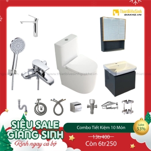  Combo Trọn Bộ Thiết Bị Phòng Tắm 10 Món Tiết Kiệm CBPT0044