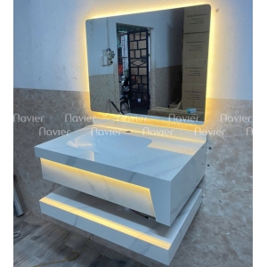 Bàn đá lavabo 2 tầng Granite Navier NV-BD401