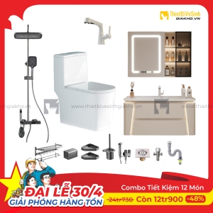 Combo Trọn Bộ Thiết Bị Phòng Tắm 12 Món Tiết Kiệm Navier CBPT0031