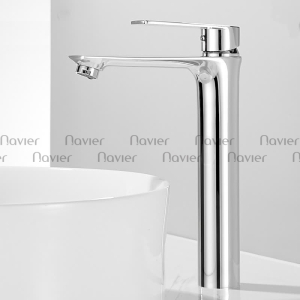 Vòi lavabo nóng lạnh đồng thau xi mạ crome Navier NV-716 (30CM)