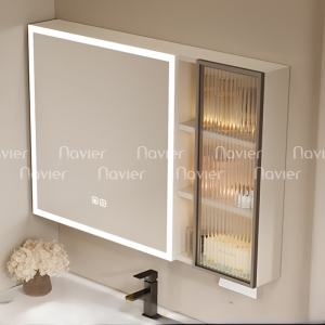 Tủ Gương Lavabo Nhựa PVC Navier NV-TG003