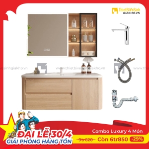 Combo Bộ Tủ Chậu Lavabo Siêu Tiết Kiệm Cao Cấp Navier CBTL06