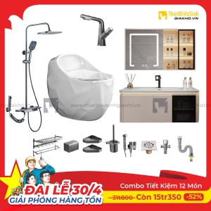Combo Trọn Bộ Thiết Bị Phòng Tắm 12 Món Tiết Kiệm Navier CBPT0032