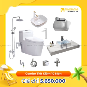 Combo Trọn Bộ Thiết Bị Phòng Tắm 10 Món Tiết Kiệm Navier CBPT0085