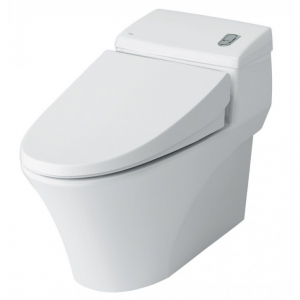 Bồn Cầu 1 Khối Nắp Êm Aqua Ceramic Xả Nhấn Cao Cấp Inax AC-1008VRN/BW1