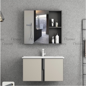 BBộ Tủ Lavabo Kèm Tủ Gương Nhôm Tổ Ong Navier NV-T1113