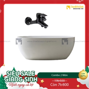 Combo Bồn Tắm Hình Oval Kèm Củ Sen Tắm Cao Cấp Navier CBBT03