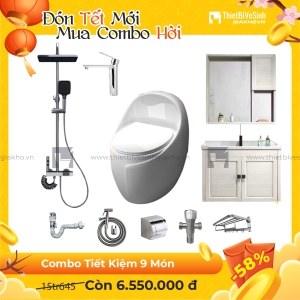 Combo Trọn Bộ Thiết Bị Phòng Tắm 9 Món Tiết Kiệm Navier CBPT009