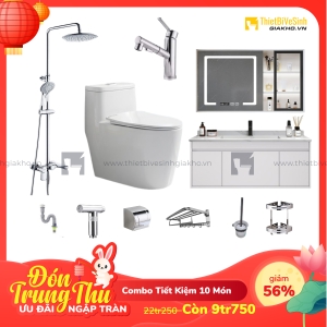 Combo Trọn Bộ Thiết Bị Phòng Tắm Tiết Kiệm Navier CBPT0074