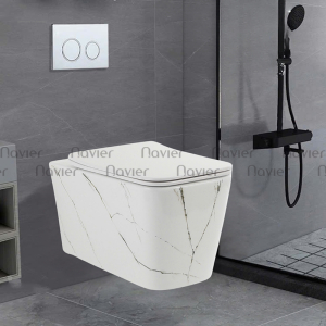 Bồn Cầu Treo Tường Vân Đá Cao Cấp Navier NV-1086