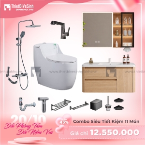 Combo Trọn Bộ Thiết Bị Phòng Tắm 11 Món Tiết Kiệm Navier CBPT0034