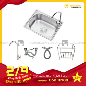 Combo Chân Chậu Chén Siêu Tiết Kiệm Navier CBF08