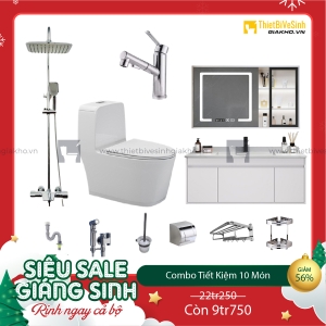 Combo Trọn Bộ Thiết Bị Phòng Tắm Tiết Kiệm Navier CBPT0074
