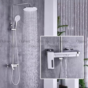 Sen Tắm Đứng Cao Cấp Đồng Thau Mạ Crome NV 9351T