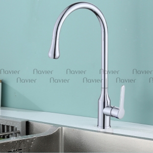Vòi Rửa Chén Lạnh Đồng Thau Mạ Crom Cao Cấp Navier NV-273