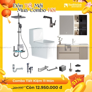 Combo Trọn Bộ Thiết Bị Phòng Tắm 11 Món Tiết Kiệm Navier CBPT0078
