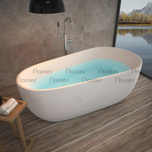 Bồn Tắm Nằm Màu Trắng Cổ Điển Acrylic Cao Cấp Navier NVB-1214