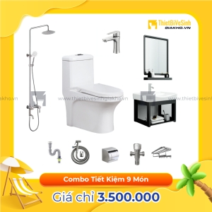 Combo Trọn Bộ Thiết Bị Phòng Tắm 9 Món Tiết Kiệm Navier CBPT002
