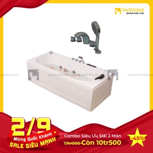 Combo Bồn Tắm Chân Yếm Kèm Bộ Vòi Cao Cấp Navier CBBT02
