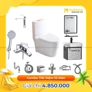 Combo Trọn Bộ Thiết Bị Phòng Tắm 9 Món Tiết Kiệm Navier CBPT0077