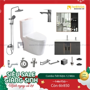 Combo Trọn Bộ Thiết Bị Phòng Tắm 12 Món Tiết Kiệm CBPT0036