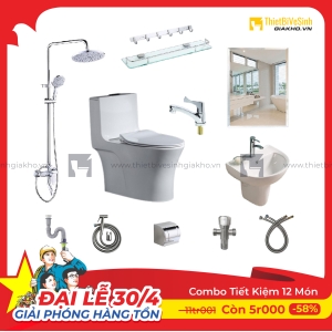 Combo Trọn Bộ Thiết Bị Phòng Tắm 12 Món Tiết Kiệm Navier CBPT0014