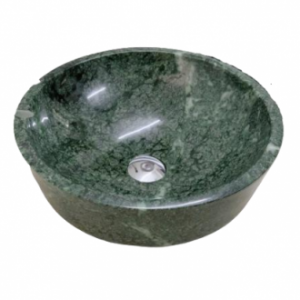 Chậu Lavabo Đá Tự Nhiên Xanh Ấn Độ Tròn Dày Cao Cấp Navier NV-BST41