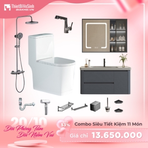 Combo Trọn Bộ Thiết Bị Phòng Tắm 11 Món Tiết Kiệm Navier CBPT0083