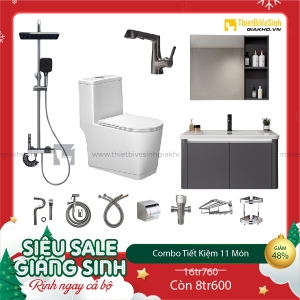 Combo Trọn Bộ Thiết Bị Phòng Tắm 11 Món Tiết Kiệm CBPT0043