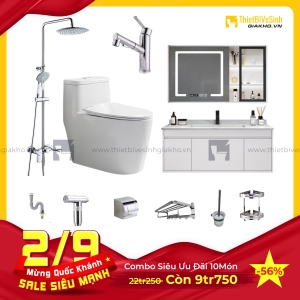 Combo Trọn Bộ Thiết Bị Phòng Tắm Tiết Kiệm Navier CBPT0074
