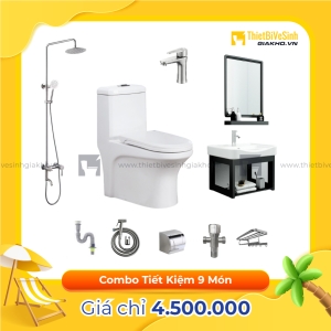 Combo Trọn Bộ Thiết Bị Phòng Tắm 9 Món Tiết Kiệm Navier CBPT002