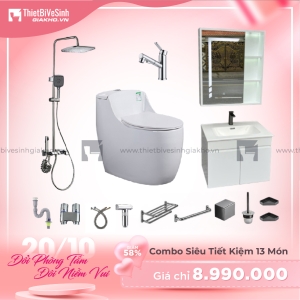 Combo Trọn Bộ Thiết Bị Phòng Tắm 13 Món Tiết Kiệm Navier CBPT0026