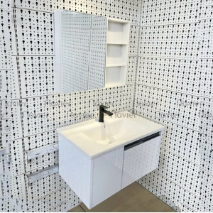 Tủ Chậu Lavabo Nhôm Đặc Với Tủ Gương Navier NV-1819