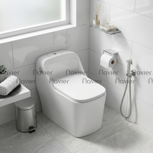 Bồn cầu 1 khối thân vuông cao cấp Navier NV-1000