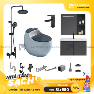 Combo Trọn Bộ Thiết Bị Phòng Tắm 11 Món Tiết Kiệm QT10MTK32