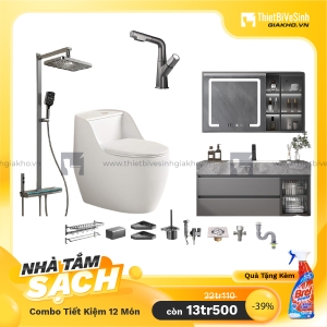 Combo Trọn Bộ Thiết Bị Phòng Tắm 12 Món Tiết Kiệm Navier CBPT0033