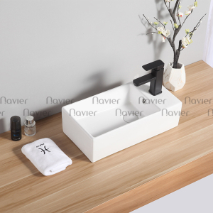 Chậu Lavabo Hình Chữ Nhật Cao Cấp Navier NV-320