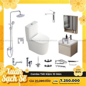 Combo Trọn Bộ Thiết Bị Phòng Tắm 10 Món Tiết Kiệm Navier CBPT0080