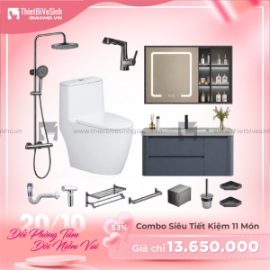 Combo Trọn Bộ Thiết Bị Phòng Tắm 11 Món Tiết Kiệm Navier CBPT0083