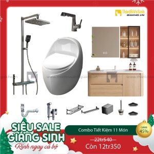 Combo Trọn Bộ Thiết Bị Phòng Tắm 11 Món Tiết Kiệm Navier CBPT0034