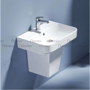 Chậu rửa mặt Treo Tường Màu Đen Navier NV-S06T