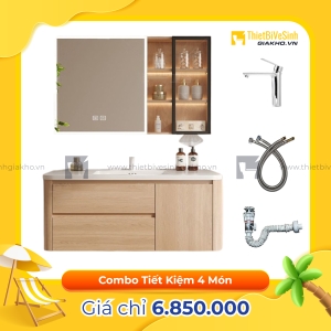 Combo Bộ Tủ Chậu Lavabo Siêu Tiết Kiệm Cao Cấp Navier CBTL06