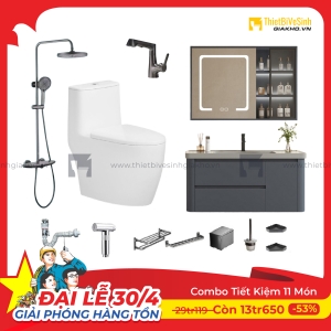 Combo Trọn Bộ Thiết Bị Phòng Tắm 11 Món Tiết Kiệm Navier CBPT0083