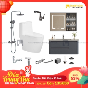 Combo Trọn Bộ Thiết Bị Phòng Tắm 11 Món Tiết Kiệm Navier CBPT0083